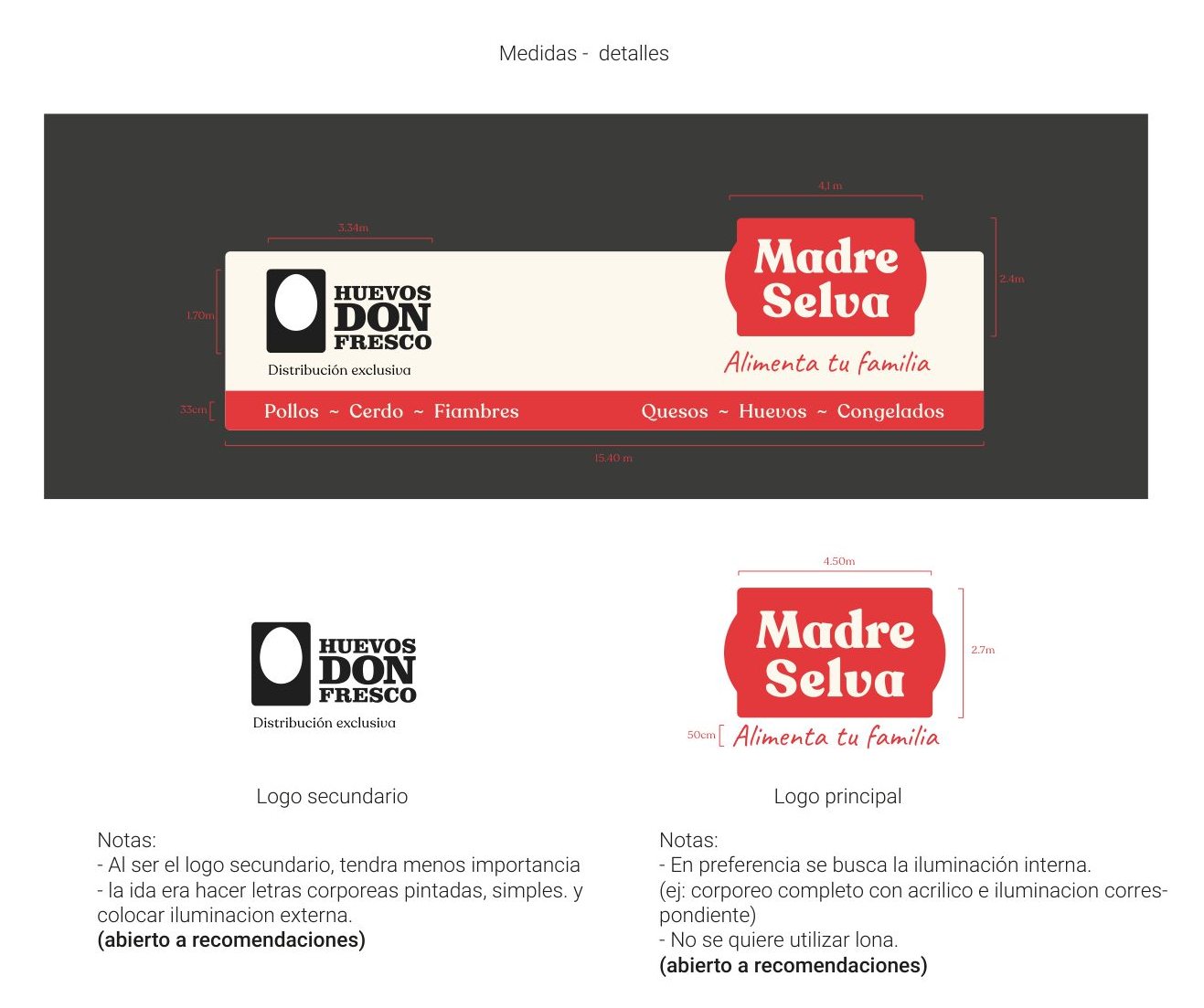 Medidas y detalles