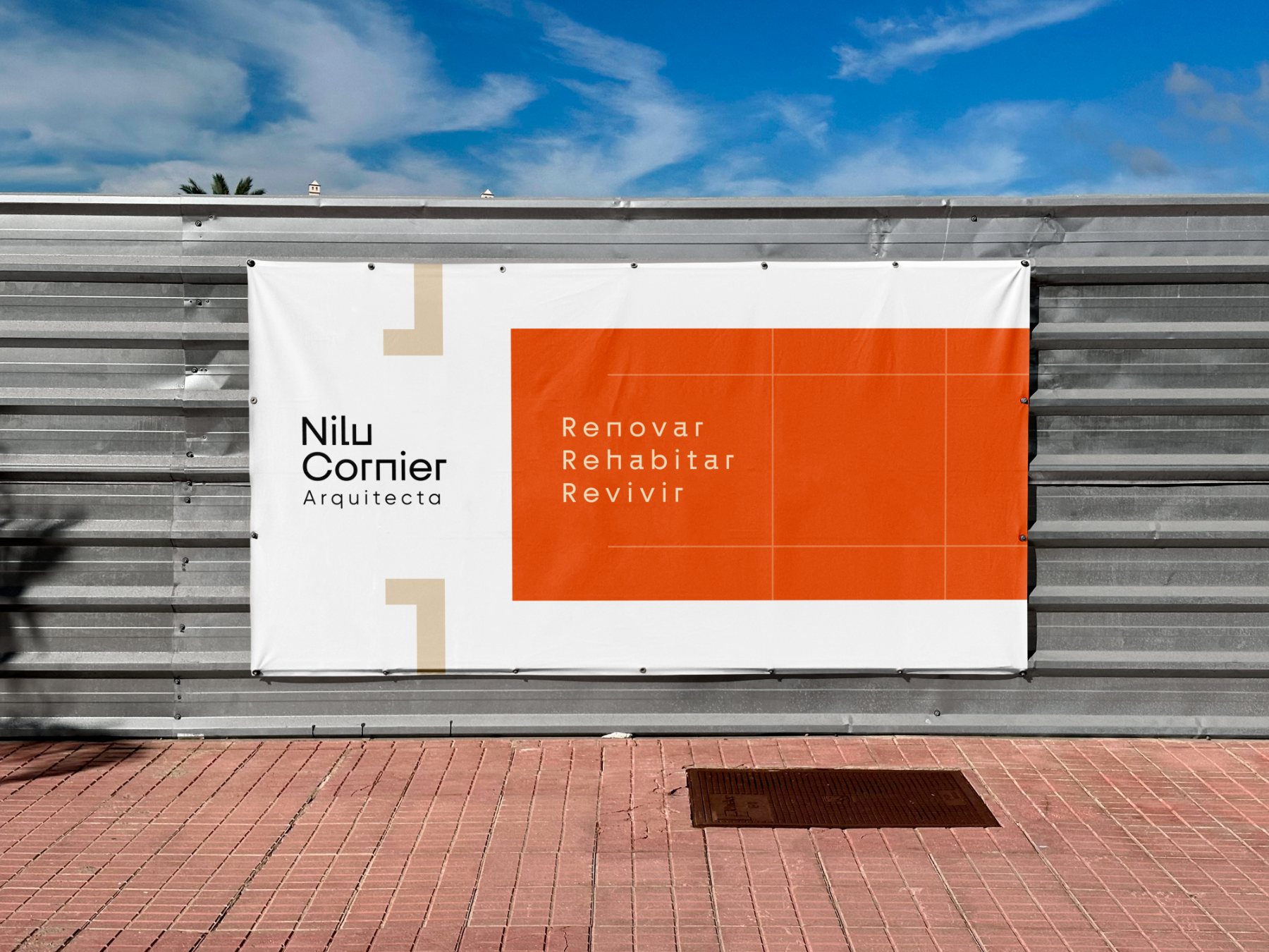 Lona de obra · simulación