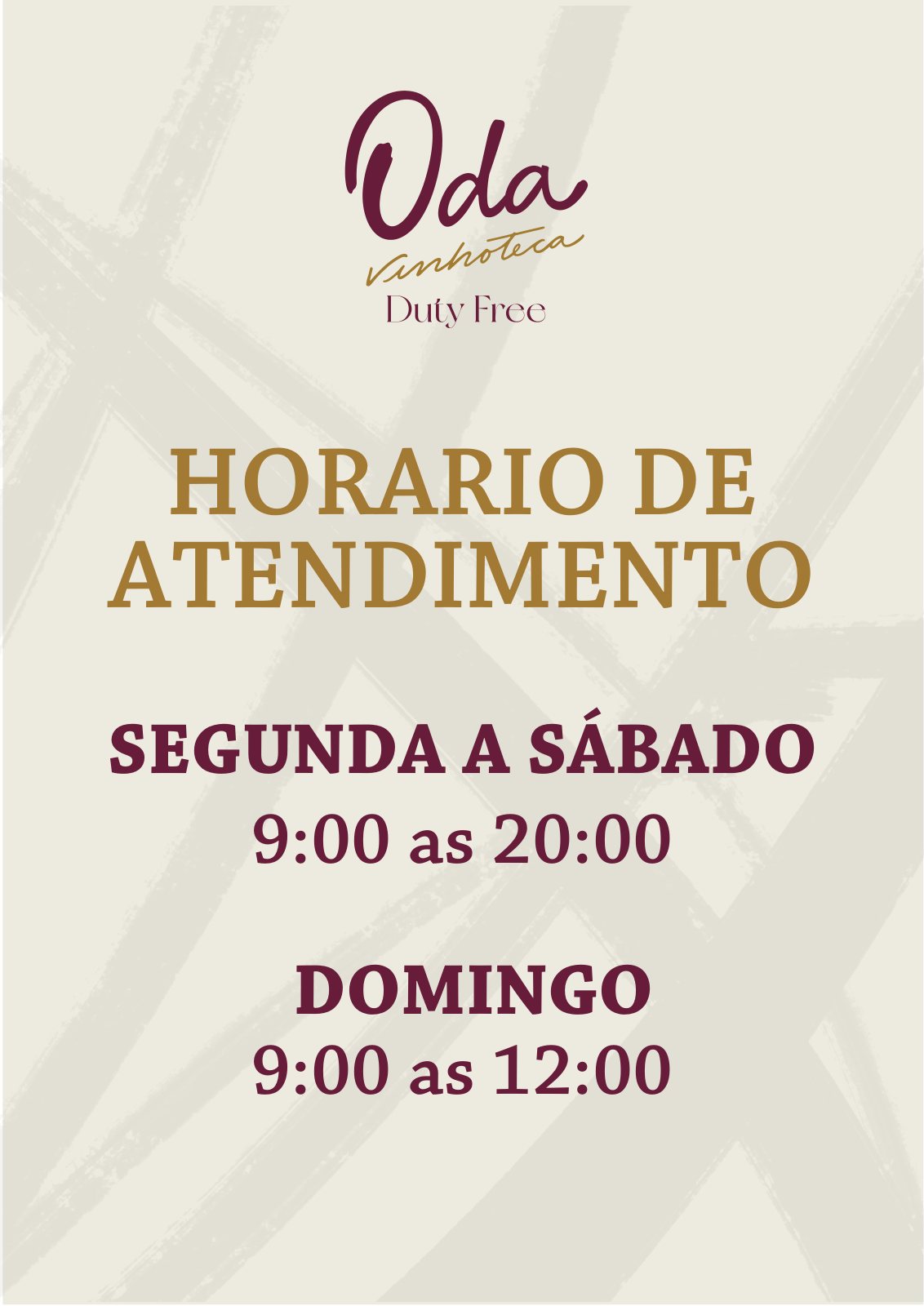 Placa de horario