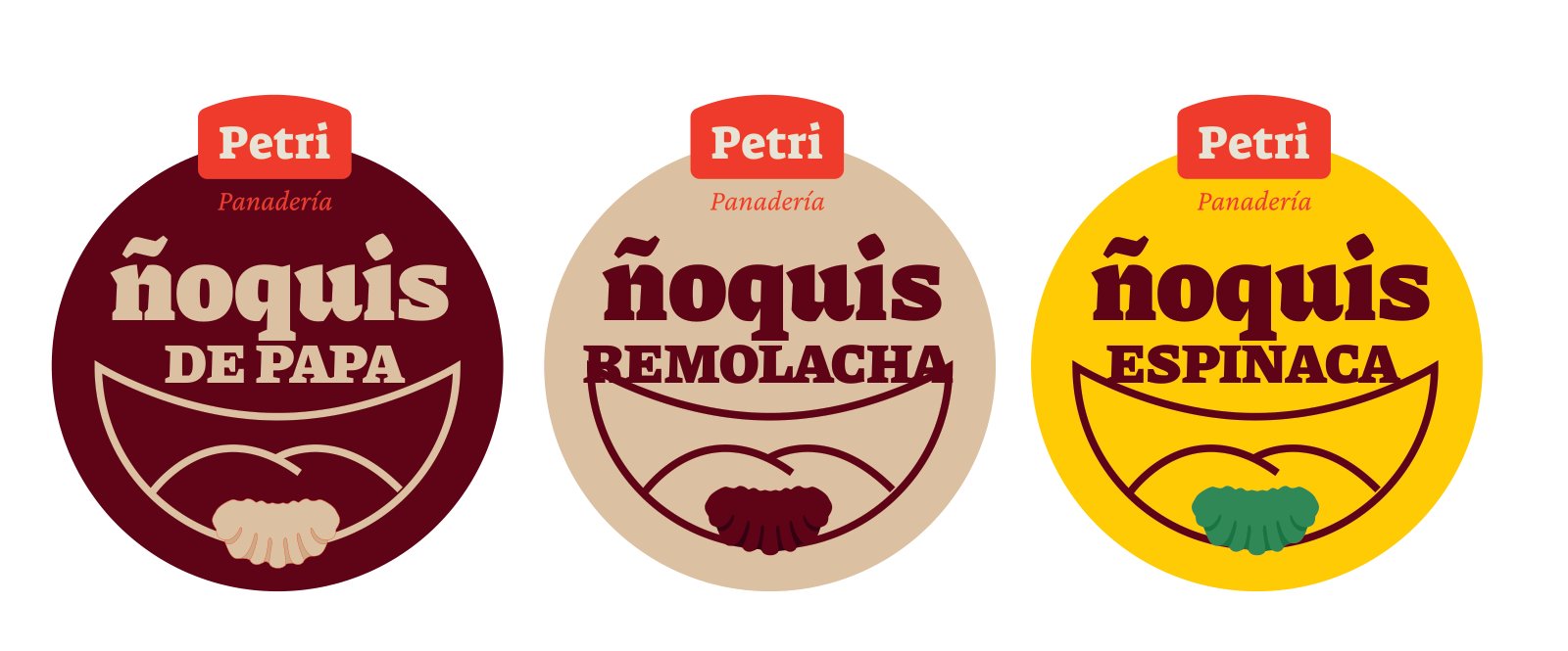 Etiquetas de ñoquis