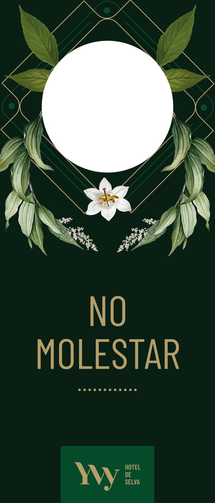 Door hanger · No molestar